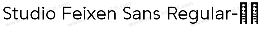 Studio Feixen Sans Regular字体转换